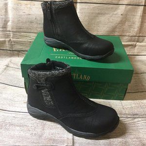 Eastland Bridget Ankle Boot Black Tumbled Womens SZ:6